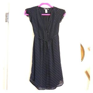 Black polka dot H&M dress